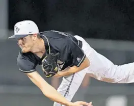  ?? COURTESY OF UCF ATHLETICS ?? UCF pitcher Jason Bahr was cut, but he won over new coaches and returned to the team.