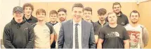  ??  ?? College Jamie Hepburn MSP with apprentice­s