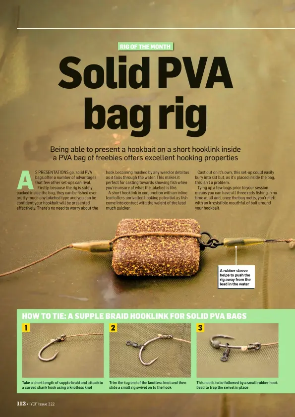 Learn to tie a solid PVA bag rig - PressReader