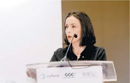  ??  ?? Alejandra Palacios, presidenta del organismo.