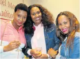  ?? Picture: LONDEKA DLAMINI ?? COMEDY NIGHT: Friends, from left, Asanda Mlata, Nwabisa Mtshakaza and Nyani Liwela enjoyed a night of laughter at the ‘Good vs Evil’ comedy show at the Atheneaum last week