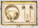  ??  ?? MUSIC IS a big part of Rousteing’s life, illustrate­d by a new collection of Beats by Dr. Dre products, above, that he says take inspiratio­n from “an urban safari.” The store features clothing for men, women and children.