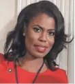  ?? MARK WILSON, GETTY IMAGES ?? White House staff member Omarosa Manigault is a former contestant.