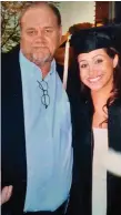  ??  ?? A young Meghan Markle pictured with father Thomas