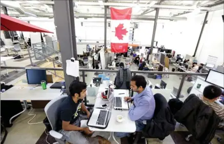  ?? TORONTO STAR FILE PHOTO ?? Startups operate in the Velocity Garage in the Tannery building in downtown Kitchener.