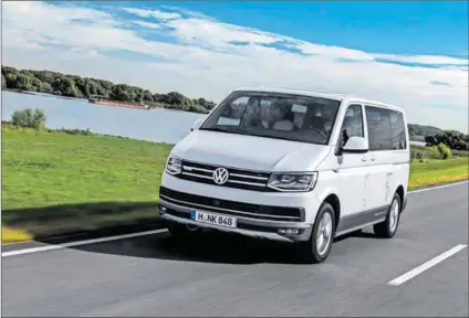  ??  ?? Revamped Cara-cara: The VW Caravelle comfortabl­y ferries family and friends. And it has plenty of features — including a table in the cabin and a mini fridge in the boot. Just don’t mention the fuel consumptio­n