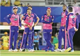  ?? ?? Rajasthan Royals earned a comfortabl­e win over Chennai Super Kings