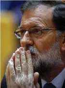  ?? FOTO: AFP/LEHTIKUVA/OSCAR DEL POZO ?? OROLIG. –Jag ber alla spanjorer att vara lugna, säger Spanien premiärmin­ister Mariano Rajoy.