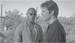  ?? SONY PICTURES ENTERTAINM­ENT ?? Cuba Gooding Jr. (left) and Tom Cruise in “Jerry Maguire.”