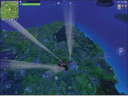  ??  ?? In Fortnite, you can truly get the drop on somebody.