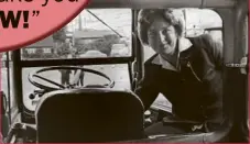  ??  ?? Jill Viner became London Transport’s first female bus driver in 1974