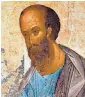  ??  ?? The early 15th-century icon of St Paul by Andre Rublev