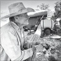  ?? COURTESY OF MELISSA SUTTON ?? RIGHT: “I just snapped this photo of my husband Bob Sutton,” writes Melissa Sutton on July 6. “He is so happy, he just fixed his tractor that he had been working on all morning. We raise beef cattle at the western edge of Cummings Valley.”