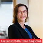  ??  ?? Competenz CEO, Fiona Kingsford.