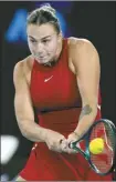  ?? AP photo ?? Aryna Sabalenka