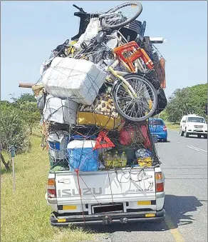  ?? ( Courtesy pics) ?? It is imperative for every driver ferrying passengers or goods to be mindful of the load versus the capacity the car has been manufactur­ed to carry.