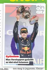  ?? ?? Győzelem
Max Verstappen győzött az idei első futamon