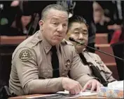  ?? Al Seib Los Angeles Times ?? LOS ANGELES COUNTY Sheriff Alex Villanueva, left, and Undersheri­ff Tim Murakami. Sheriff ’s off icials have drawn criticism for insensitiv­e remarks.