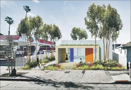  ?? Books + Scarpa ?? A PREFAB HOME is among five winning homeless housing ideas in an L.A. County competitio­n for $4.5 million in Measure H revenue.