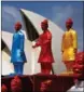  ?? REUTERS ?? Lanterns of the Terracotta Warriors on display in Sydney Harbor in 2015.