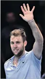  ??  ?? Ganador. Jack Sock celebra la victoria ante el croata Marin Cilic, ayer.