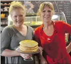  ??  ?? English Tarts owners Bethan Lavie and Ruth Janes proudly bake British confection­s daily.