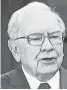  ??  ?? Warren Buffett