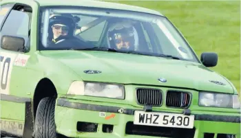  ??  ?? Phil Evans and Dean wiltshire taking part in a rally event at the Welsh Motor Sport Centre, Pembrey. Left, rally co-driver Gareth Roberts, from Carmarthen, who was killed while competing in 2012.