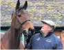  ??  ?? Paul Nicholls poses with Cyrname