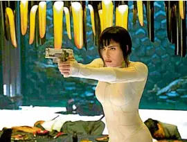  ??  ?? Johansson in “Ghost in the Shell”