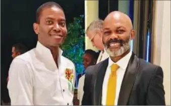  ?? ?? L-R: Prime Minister of Grenada, Dickon Mitchell and Chairman, Optiva Capital Partners, Franklin Nechi, at the exclusive pre- opening ceremony for the newly completed Six Senses Five-Star Resort in Grenada, ...recently