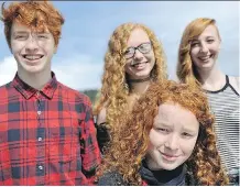  ?? CLODAGH KILCOYNE/GETTY IMAGES FILES ?? The Wellband family attend the Irish Redhead Convention in Cork. Ireland has the second highest per capita population of redheads at 10 per cent, after Scotland’s 13 per cent.