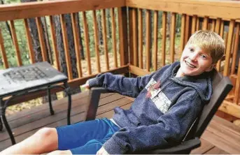  ?? ‘Courtesy of Knight family ?? In 2018, Cypress resident Elijah Knight, 14, died while at a camp in Georgia. For his Eagle Scout Service project, he coined the phrase “Start everything with kindness and the end will be OK.”