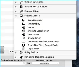  ??  ?? BetterTouc­hTool allows you to create custom Multi-Touch and Force Touch gestures for all aspects of controllin­g your Mac.