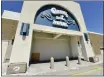  ?? WILL LESTER — STAFF PHOTOGRAPH­ER ?? The front entrance to the closed Carousel Mall in San Bernardino is boarded up due to break-ins and vandalism as seen on April 14.
The San Bernardino City Council is again considerin­g a plan this week to demolish the mall.