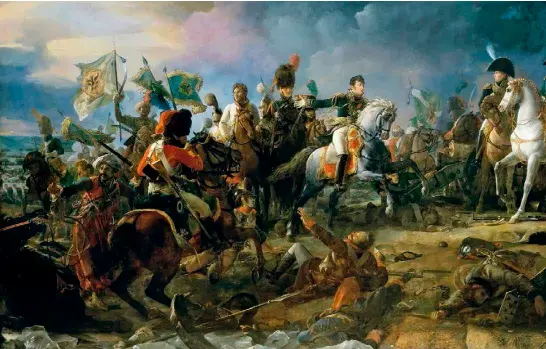  ??  ?? LA BATALLA DE AUSTERLITZ , también conocida como la batalla de los Tres Emperadore­s, enfrentó el 2 de diciembre de 1805 al ejército francés contra las tropas de la coalición ruso-austriaca. Fue una de las mayores victorias de Napoleón.