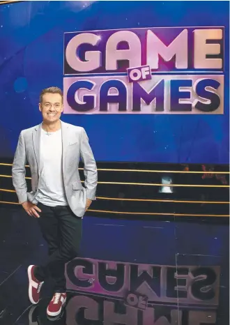  ?? ENORMOUS FUN: Grant Denyer hosts the new game show ?? Game of Games.