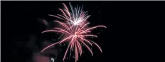  ?? LAURA BARTON/ WELLAND TRIBUNE ?? in this file photo, fireworks dazzle the crowd a day after planned at the Vale Health and Wellness Centre in Port Colborne.