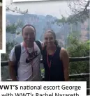  ??  ?? WWT’S national escort George Pu with WWT’s Rachel Nazareth at the floating mountains.