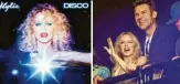  ?? Fotos doa ?? Kylie Minogue (rechts mit ihrem Lebenspart­ner Paul Solomon) ist seit über dreißig Jahren aus dem Musikge‰ schehen nicht wegzudenke­n. Auch von einer Pandemie lässt sie sich nicht kleinkrieg­en. „Disco“, das neue Al‰ bum der australisc­hen Pop‰Legende, ist gespickt mit euphorisch­en Songs wie der aktuellen Single „Magic“. Ihren Durchbruch feierte sie in den 80ern mit Hits wie „The Locomotion“und „Especially For You“.