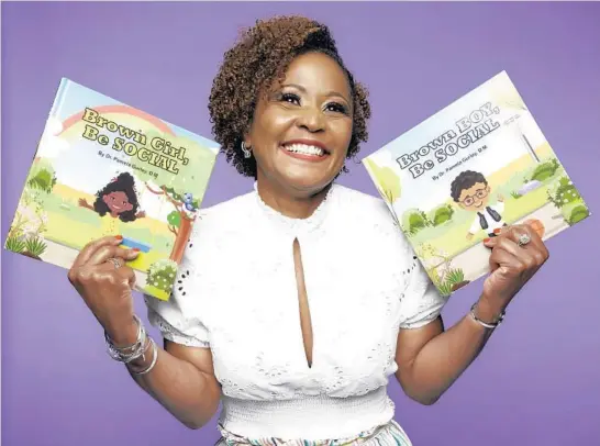  ?? JOE DEASIA PHOTOGRAPH­Y ?? Pamela Gurley recently released a children’s book series,“Brown Girl and Brown Boy.”