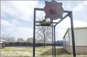  ?? (NWA Democrat-Gazette/Ben Goff) ?? The area where a classroom expansion will be built at the Rogers Fire Department Training Center.