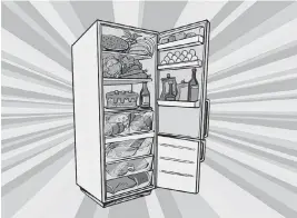  ?? IGOR SAPOZHKOV Dreamstime/TNS ?? Generally, produce and perishable­s are stored in drawers in the back of the fridge where it’s coldest. But those spots are also the hardest to see.