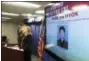  ?? REED SAXON - THE ASSOCIATED PRESS ?? United States Attorney Tracy Wilkison announces a criminal complaint being filed against a North Korean national accused in a series of destructiv­e cyberattac­ks around the world, at a news conference in Los Angeles Thursday, Sept. 6.