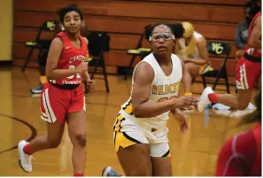  ?? (Pine Bluff Commercial/I.C. Murrell) ?? DeKeira Kentle of Watson Chapel runs down the court in the second half against Camden Fairview on Friday.