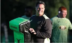  ?? Photograph: Matt Impey/Shuttersto­ck ?? Rassie Erasmus takes part in South Africa’s training for their game against England.