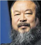  ?? BILD: SN/EPA ?? Ai Weiwei