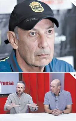  ?? FOTOS: NEPTALÍ ROMERO ?? (1) Miguel Falero tiene a la Máquina en el cuarto puesto con 10 puntos en seis partidos. (2) Falero junto al presidente del Real España, Elías Burbara, consideran que es la oportunida­d de que puedan ganar el derbi.