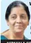  ??  ?? NIRMALA SITHARAMAN