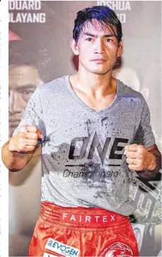  ??  ?? FILIPINO MMA FIGHTER and former ONE Championsh­ip world lightweigh­t champion Eduard Folayang